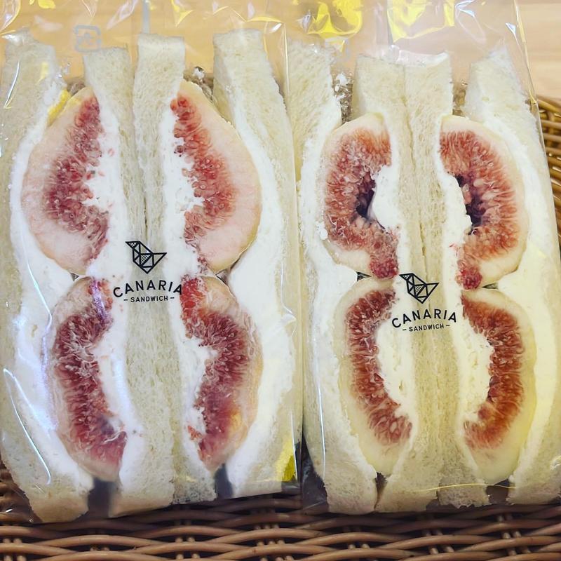 いちじくのフルーツサンド(Canariasandwich)