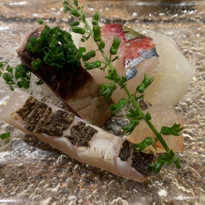 お刺身の盛り合わせ(石臼粗挽き 手打そば 大庵)