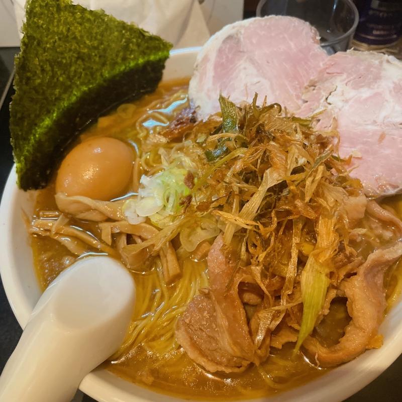 100ラーメンSPズワイガニ15kg大盛り、つけ玉(一条流がんこ総本家分家荒木町)