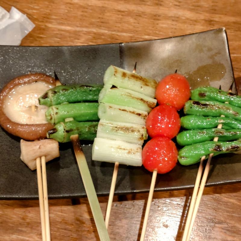 野菜串盛り合わせ(神鶏 代々木)