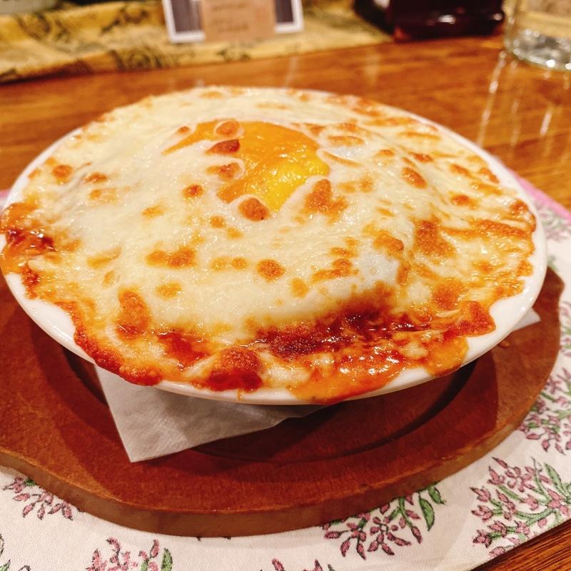 テリヤキハンバーグドリア　目玉焼きトッピング(珈琲グルメ （コーヒーグルメ）)