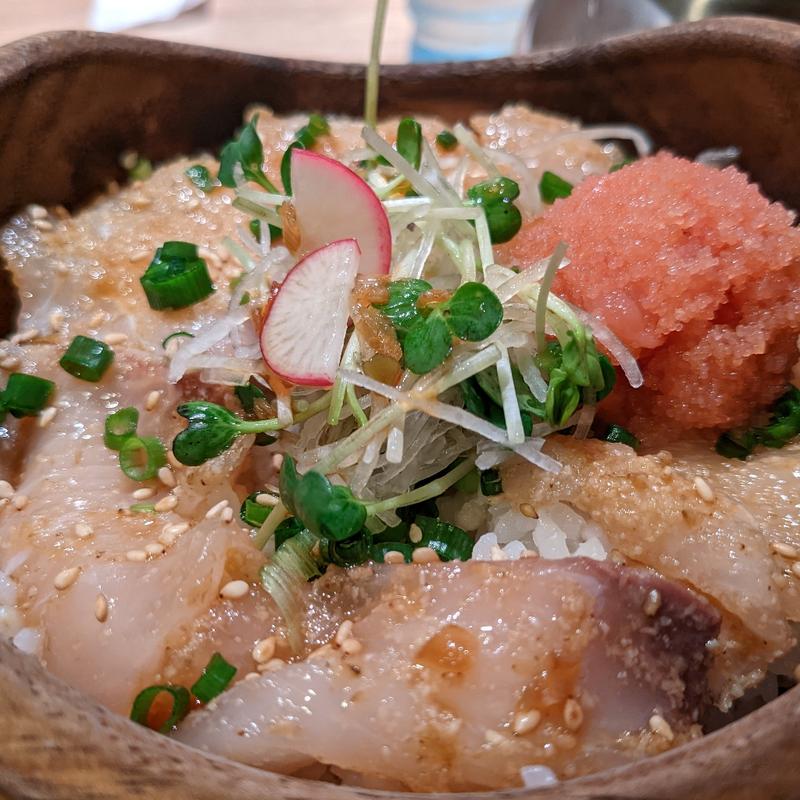 ゴマカンパチのおひつごはん（デイトス店限定）(こめらく 贅沢な、お茶漬け日和。博多デイトス店)