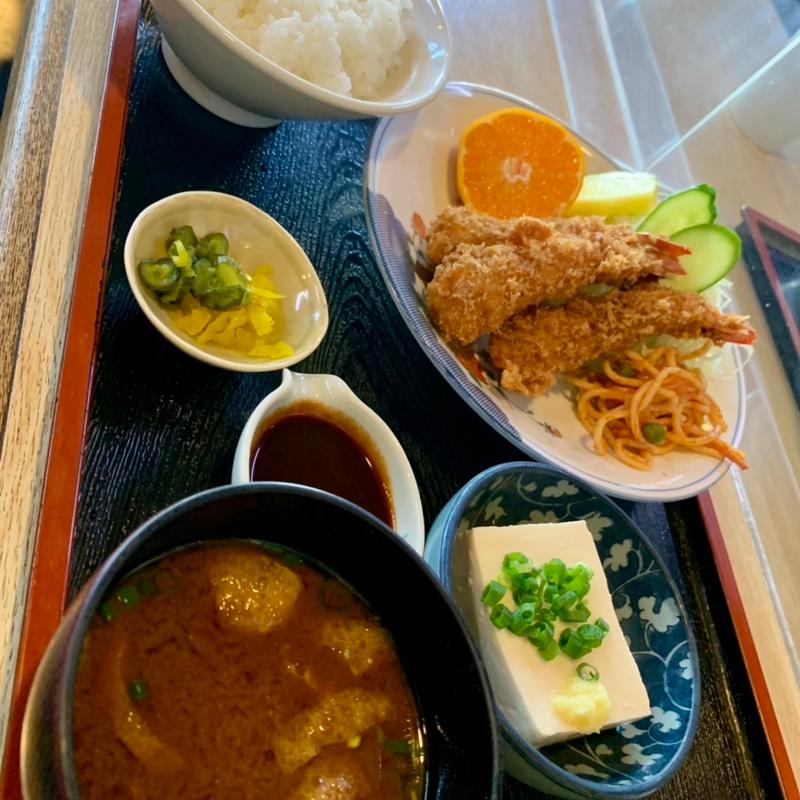 海老フライ定食(金屋食堂 )
