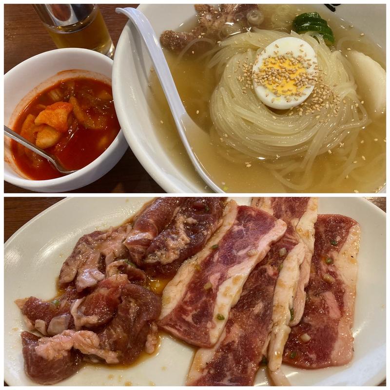 選べるランチメニュー　焼肉冷麺セット(焼肉冷麺やまなか家北上店)