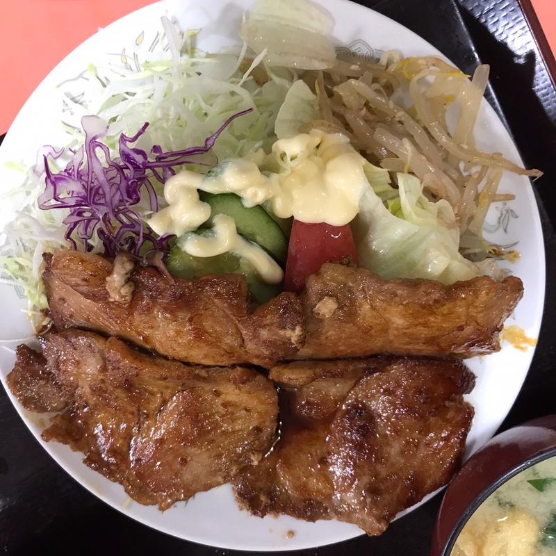 生姜焼き定食(萬壽園)