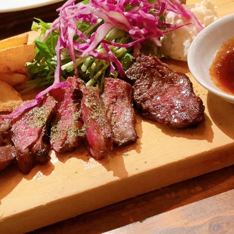 牛サガリ肉ステーキランチ(cafe de フウカ 1BANCHOBAR)