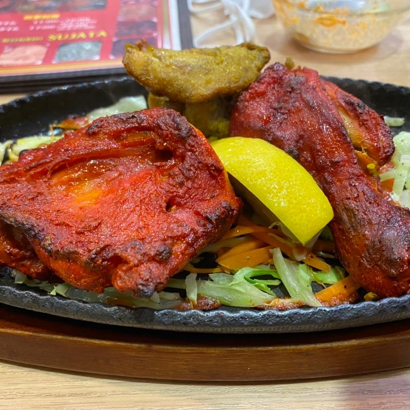 タンドリーチキン & ガーリックティカ(インド・ネパール料理スジャータ)