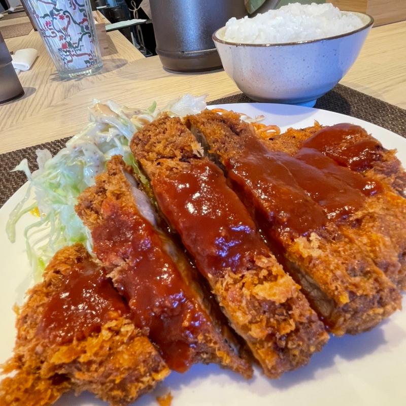 ロースカツランチ(洋食トミー三国ヶ丘店)