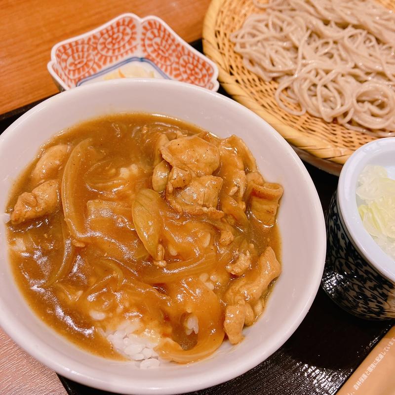 カレー丼ともりそば(吉祥庵　新宿サブナード店)