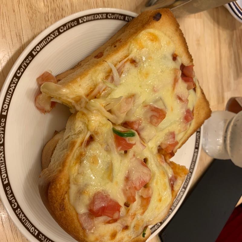ピザトースト(コメダ珈琲店 東京医科大学病院店)