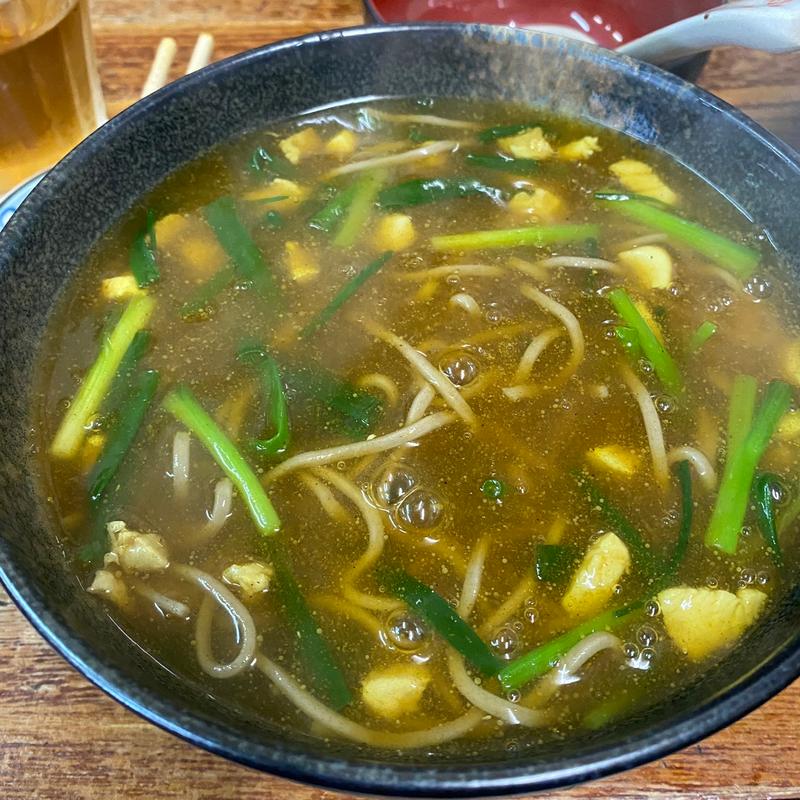 カレー南蛮そば(東京庵（久留米）)