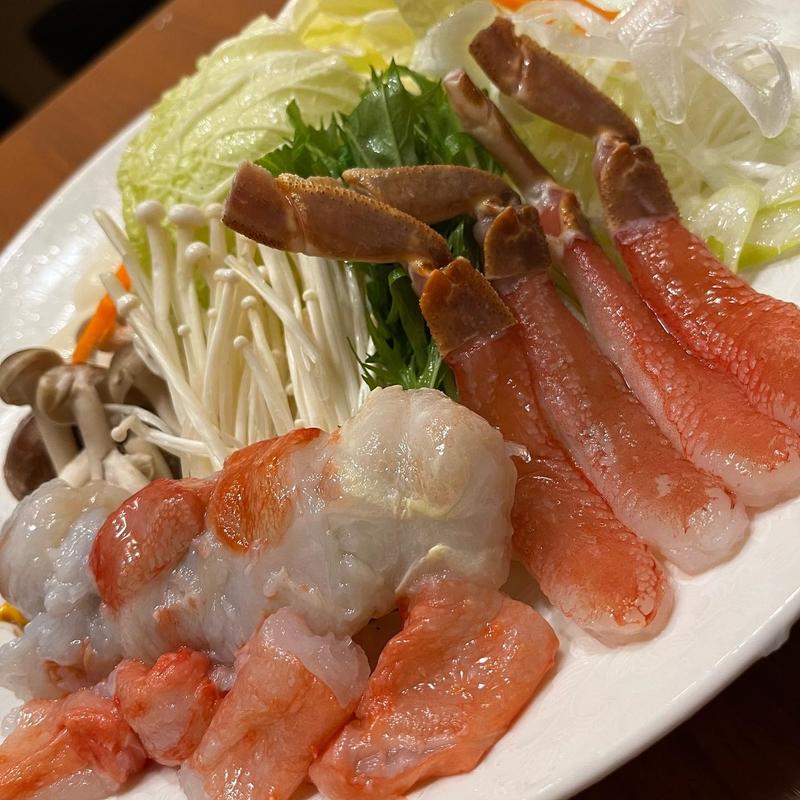 ずわい・たらば蟹しゃぶ(蟹風船)