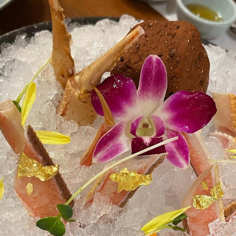 生ずわいのお造り(蟹風船)