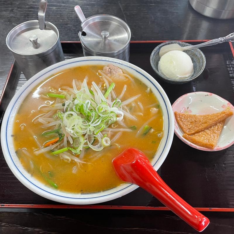 味噌ラーメン(一本杉食堂)