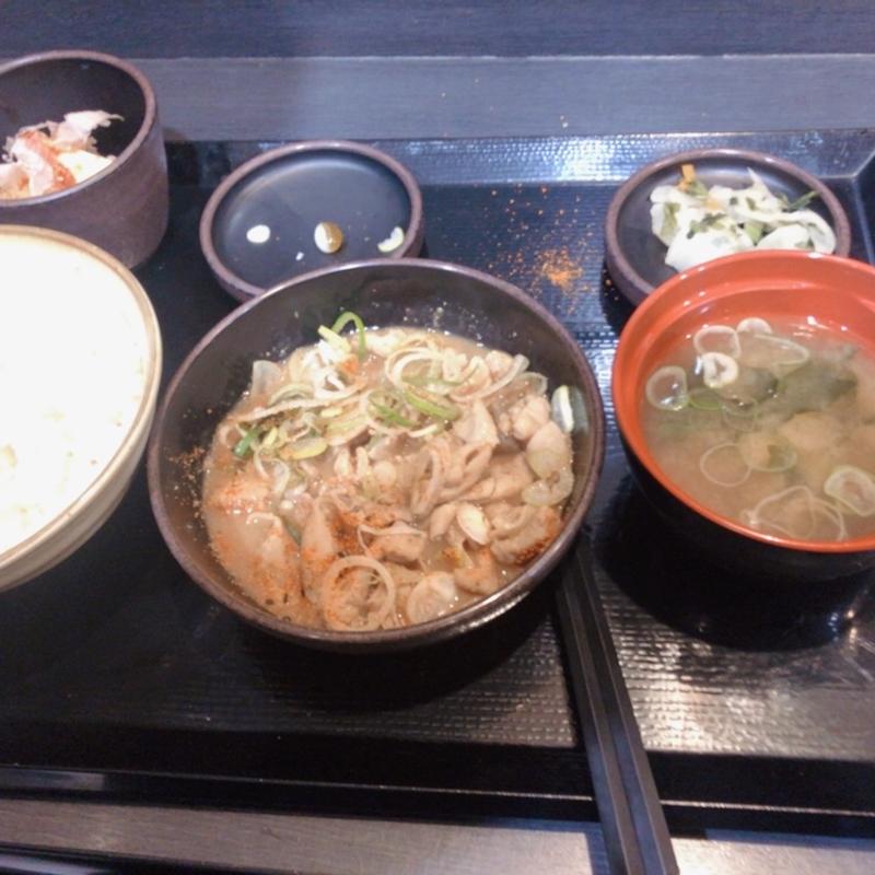 もつ煮定食(ゆで太郎 保土ヶ谷区役所前店 )