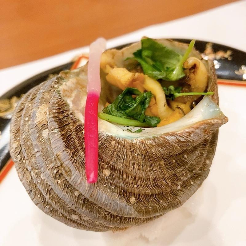 サザエのつぼ焼き（おまかせコース）(食彩 おもと )