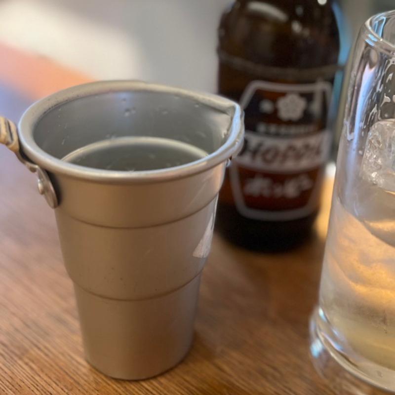 ホッピー 中身(浅草 もつ焼のんき)