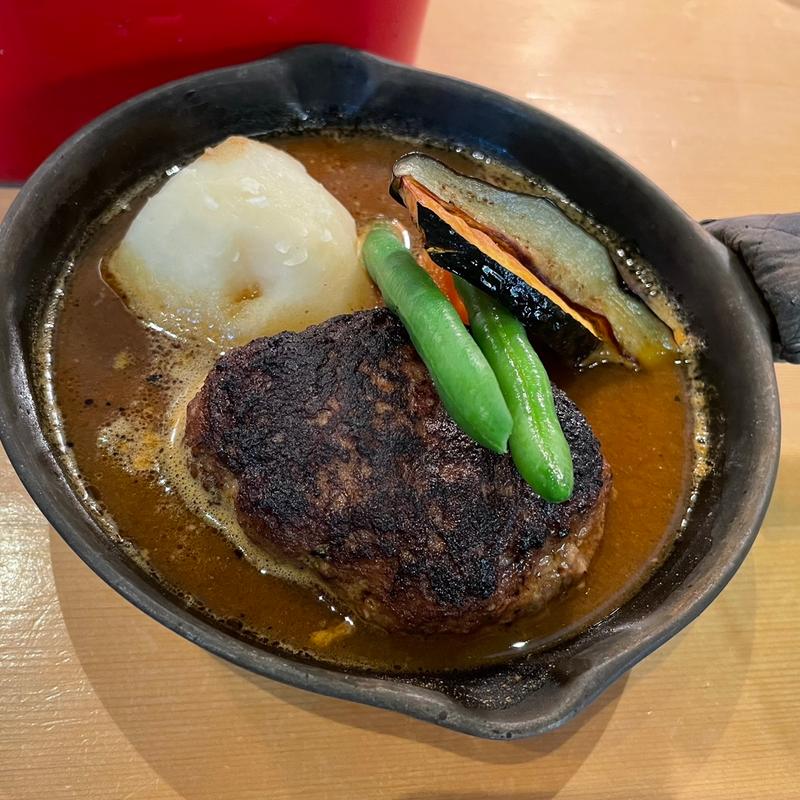 炭火焼ハンバーグカリー(アルペンジロー 本店)