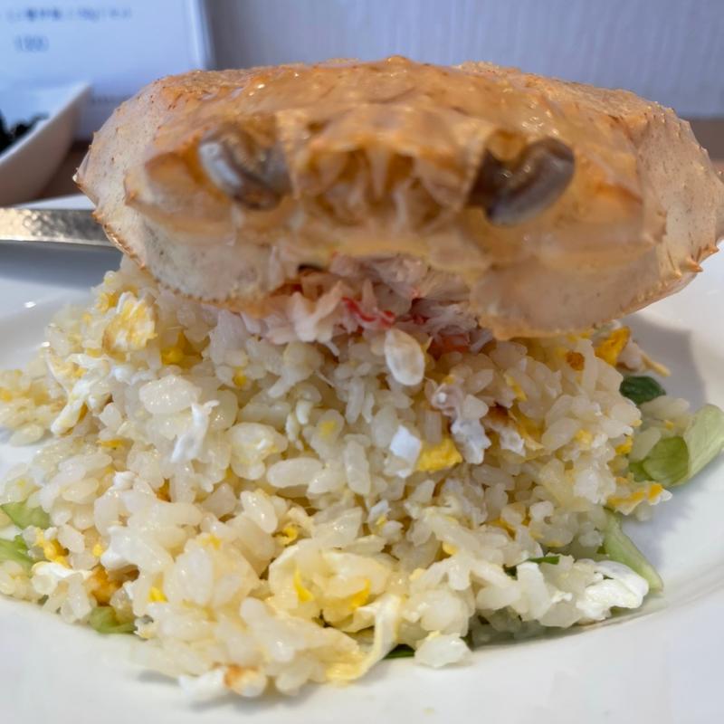 あごだし塩麺＋こぼれ蟹炒飯(中華飯店 金三-Kinsan-)