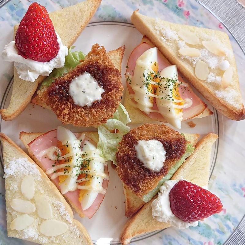 4種のオープンサンド(LUNAcafe)