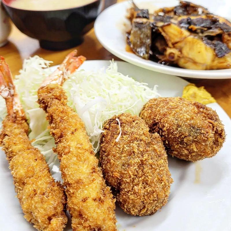 ミックスフライ定食 A(多け乃)