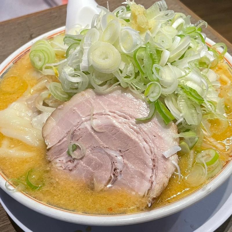 みそラーメン＋ネギトッピング＋雲呑(丸 中華そば)