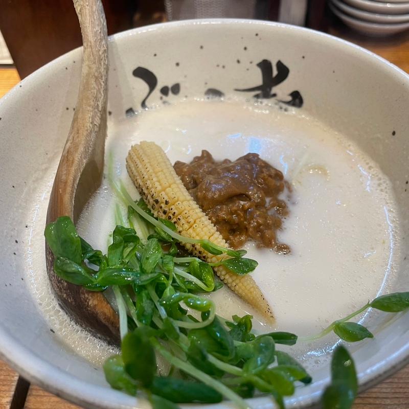 キーマ牛白湯(牛骨ら〜めん ぶっこ志 北浜店)