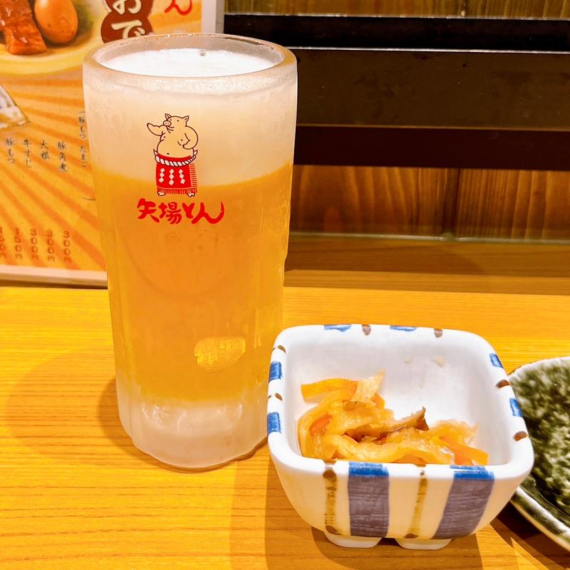 アサヒ生ビール通称マルエフ(昔の矢場とん)