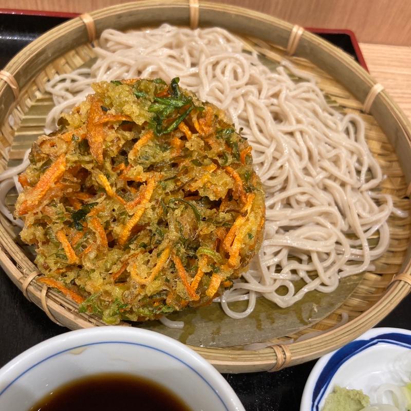 かき揚げ天もり(そば処 信州屋)