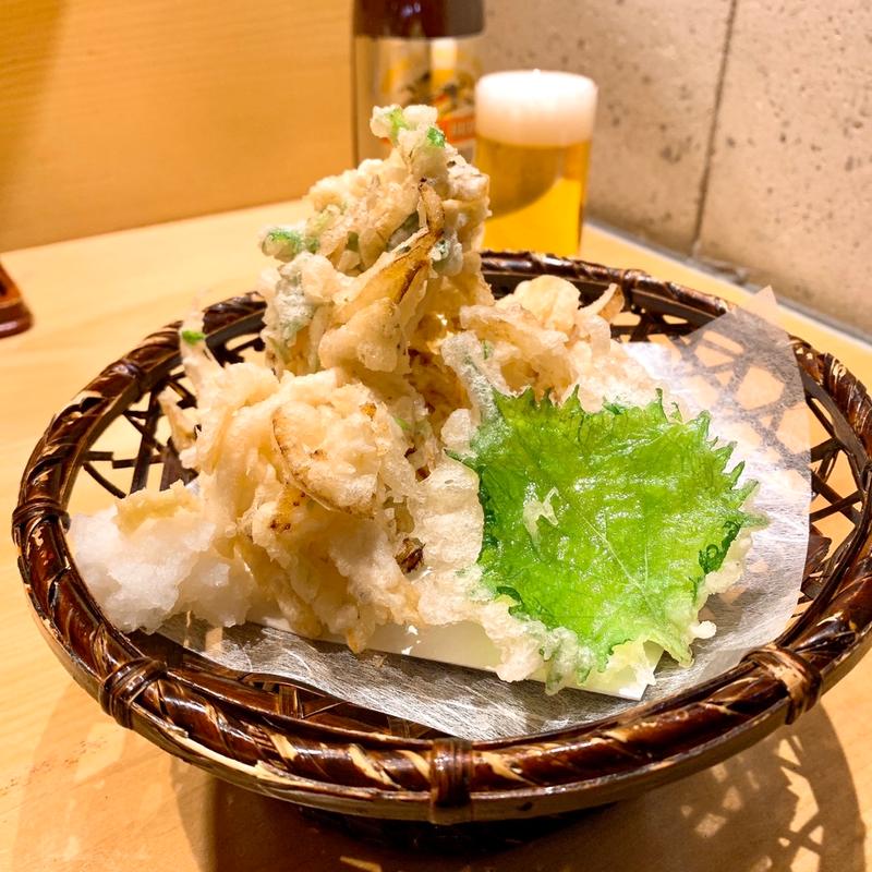 白海老のかき揚げ(八兆屋 駅の蔵 富山駅店)