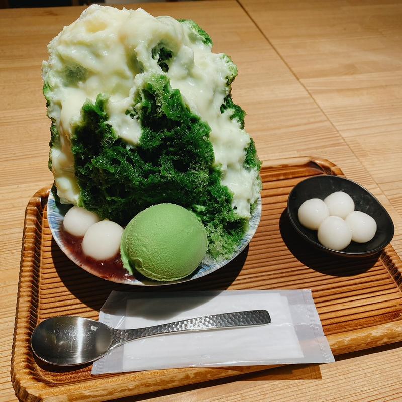 小雪抹茶氷(京はやしや タカシマヤタイムズスクエア店)