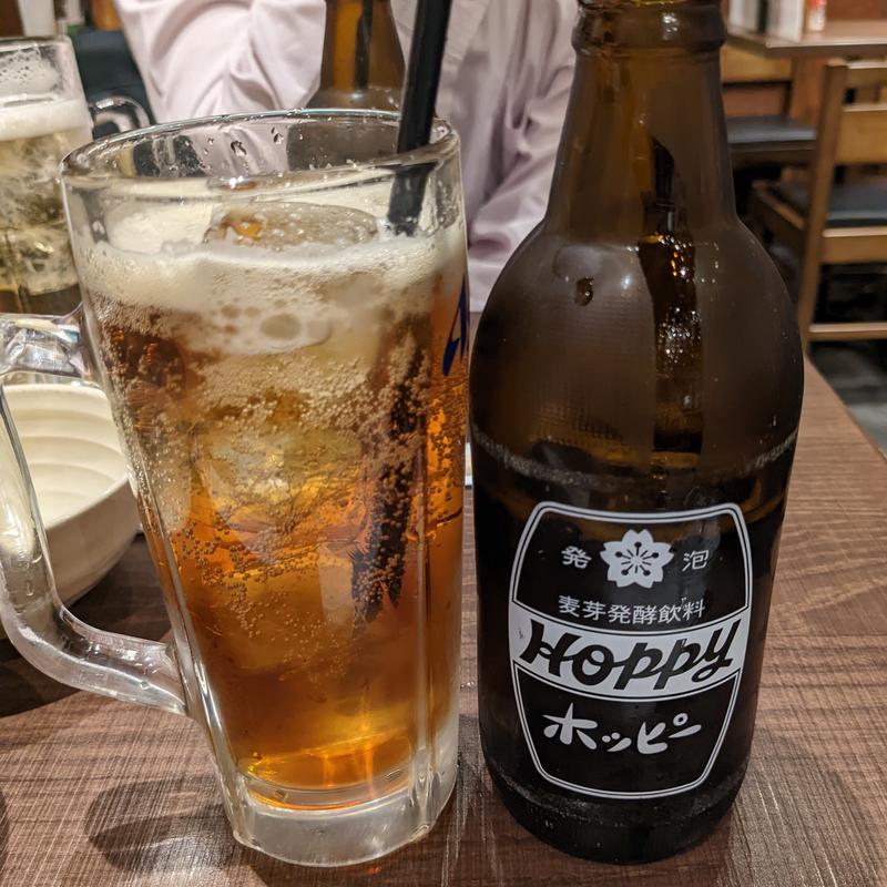 黒ホッピー(やきとん酒場 ぎんぶた ゲートシティ大崎店)