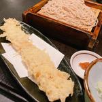 穴子の天ぷらせいろそば