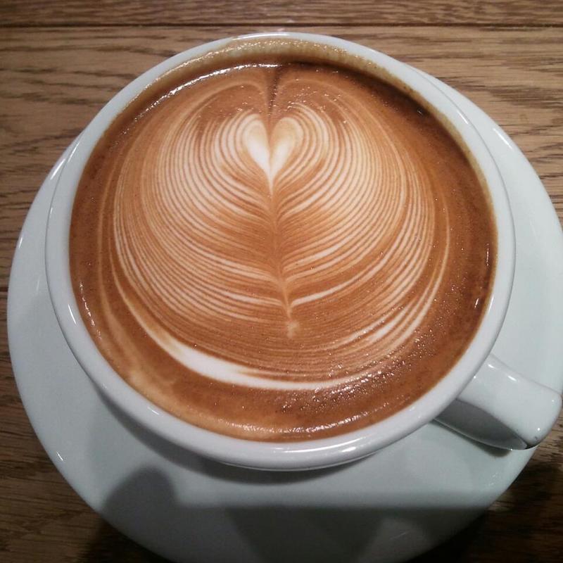 ラテアート(STREAMER COFFEE COMPANY SHIBUYA)