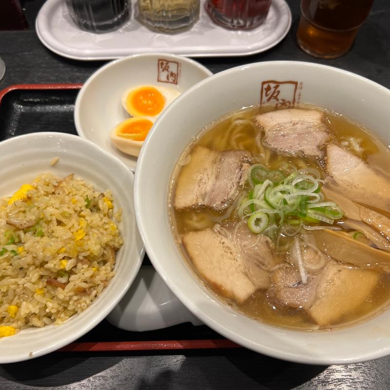 半チャーハンセット(喜多方ラーメン 坂内 調布店)