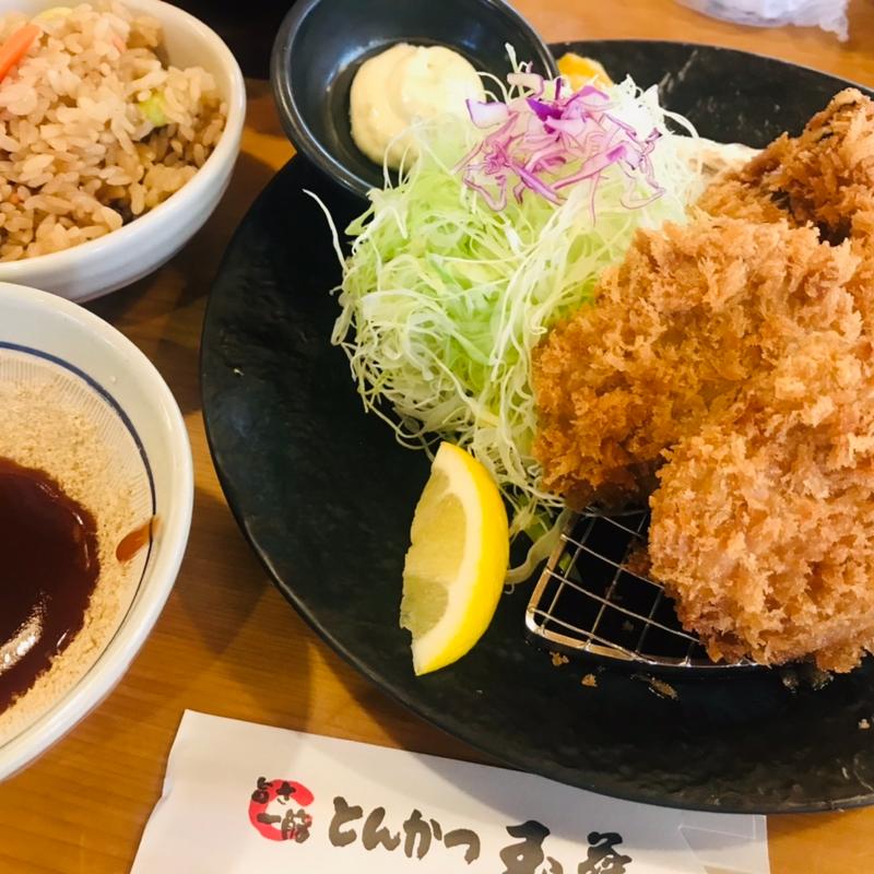 牡蠣3ひれかつ2(とんかつ玉藤 伏古店 )