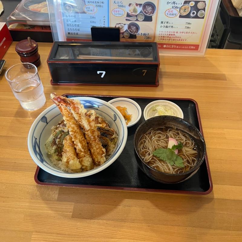 天丼蕎麦セット(海景庵)