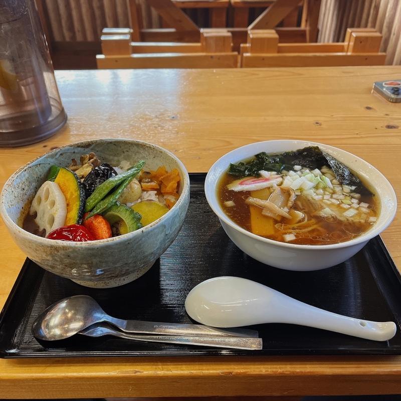 野菜カレー ラーメンセット(かれーやYUU （カレーヤユー）)