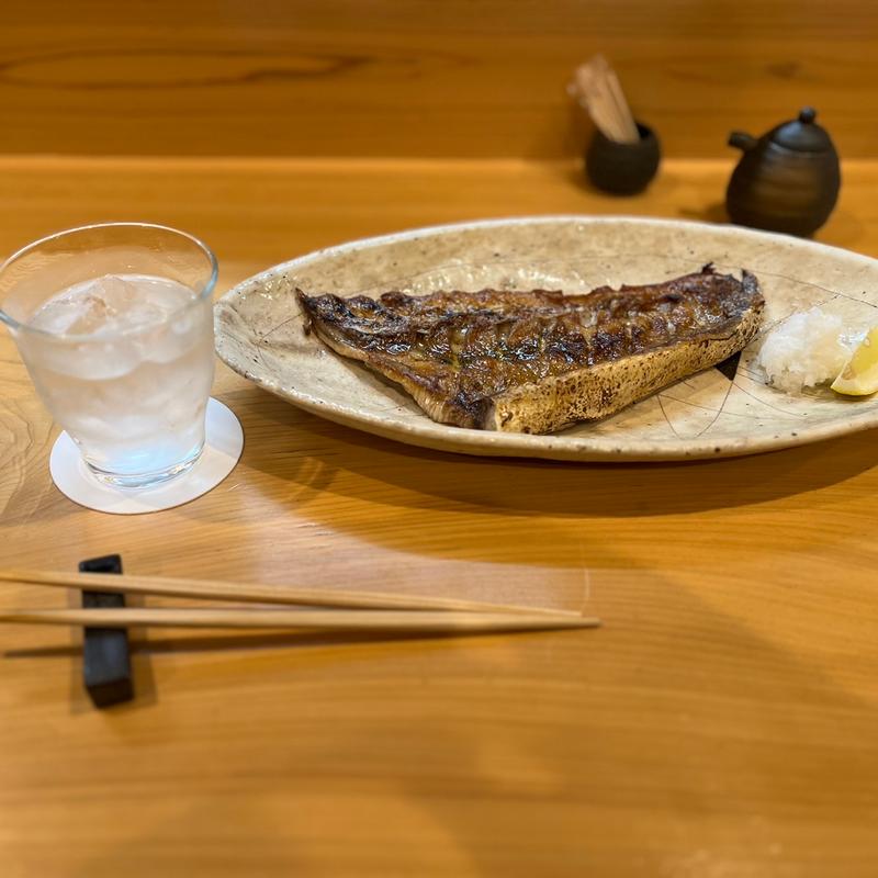 鰤ヒラス炭火焼き(初台 こもれび)