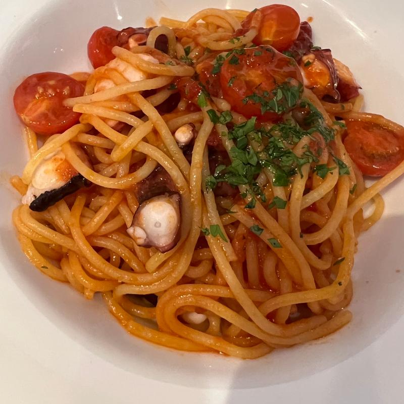 たこのアラビアータ(Locanda Trattoria )