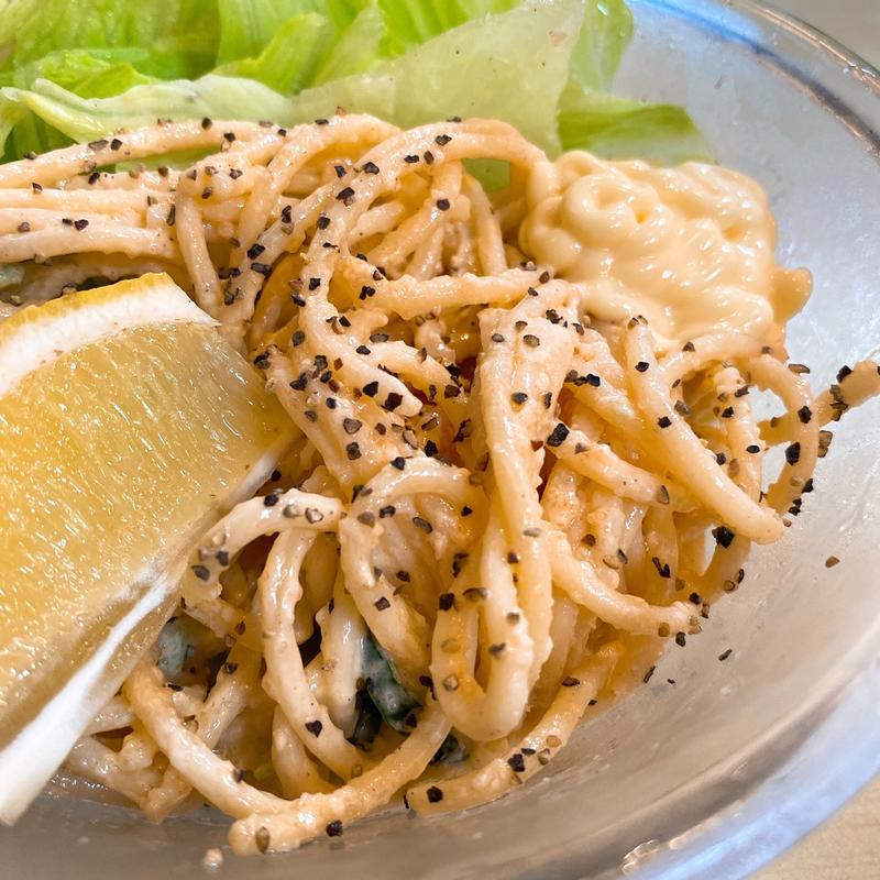 明太パスタサラダ(二葉蕎麦)