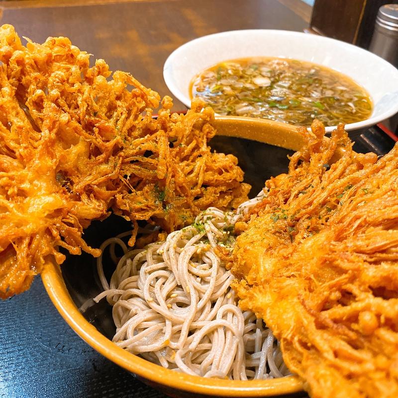 めっちゃつけえのき天そば(めとろ庵 新木場店 )