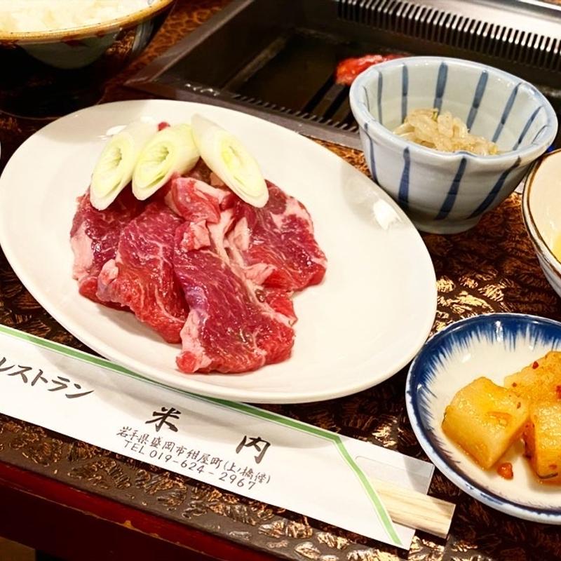 生ラム定食(肉の米内)