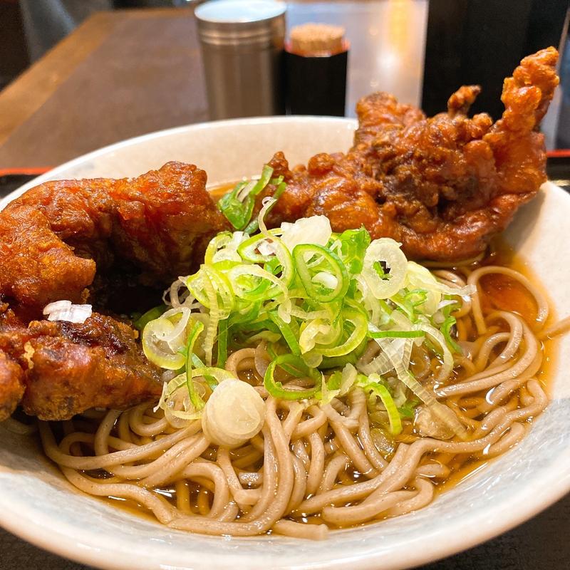 ジャンボから揚げそば(めとろ庵 新木場店 )