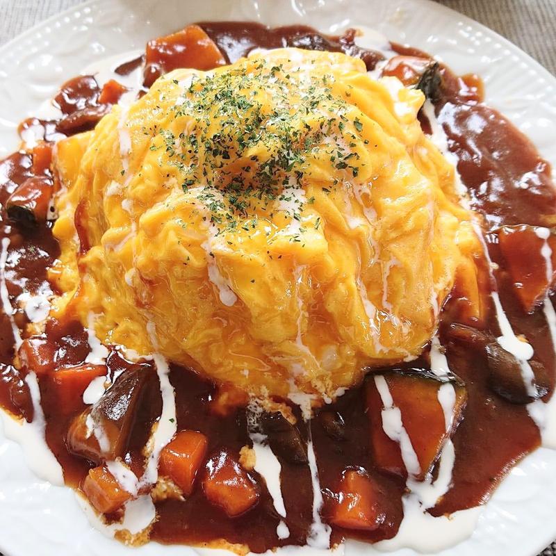 ハヤシソースのオムライス(ラクレット×ラクレット)