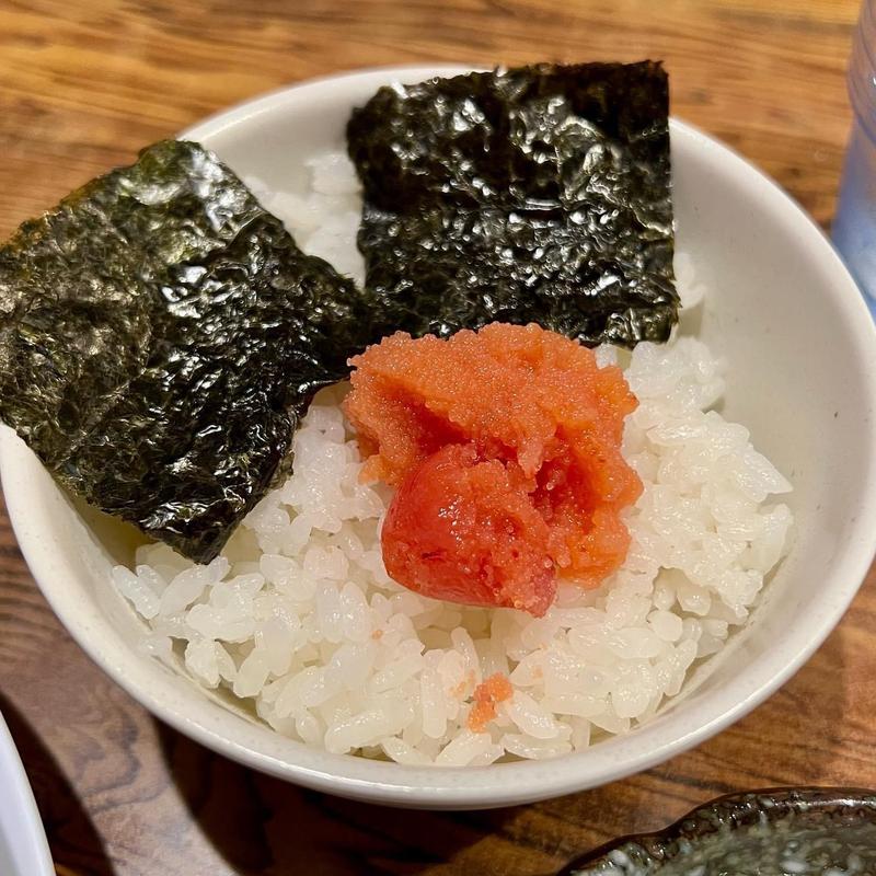 明太子ごはん(青竹手打ちラーメン おおき屋)