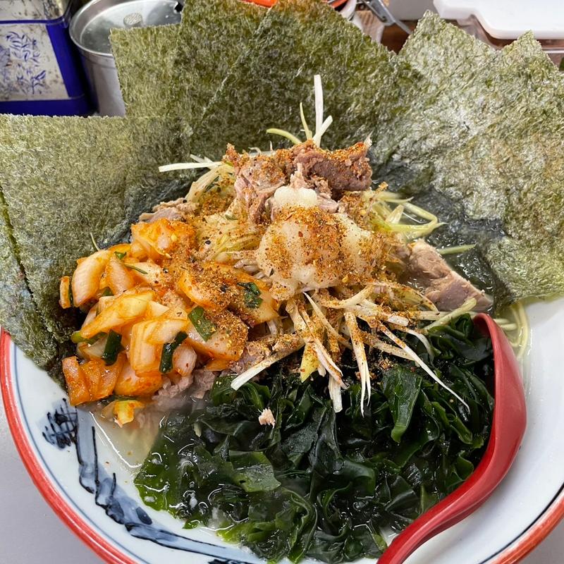 ネギ塩ラーメン＋海苔＋わかめ(ラーメンショップ 122号騎西店)