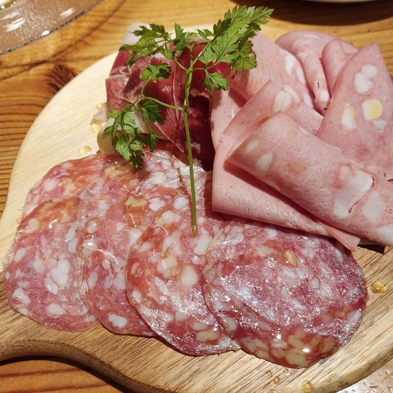 生ハムサラミ盛合せ 3種(グリルモトカラ)