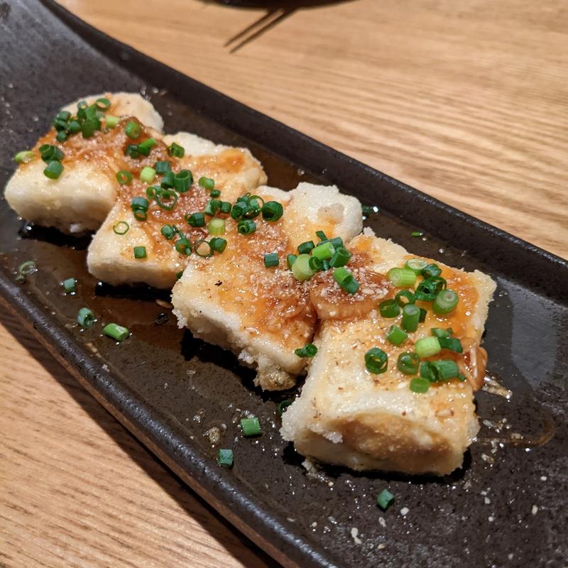 油揚げ(炭焼焼鳥ひのてつ小川町店 from San Diego)