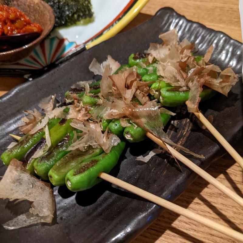 ししとう(炭焼焼鳥ひのてつ小川町店 from San Diego)